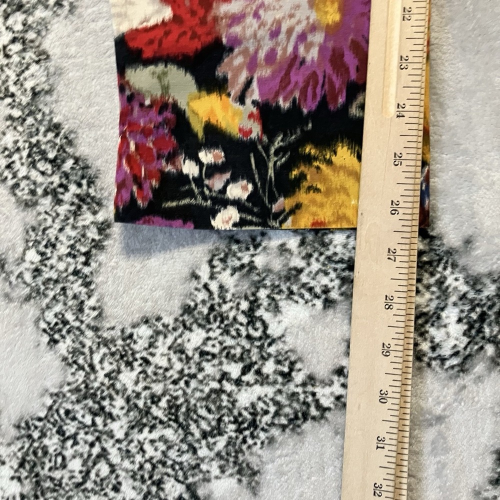 Elevenses Anthropologie Womens Sz 2 Multicolored‎ Floral Boho Cropped - Picture 4 of 10